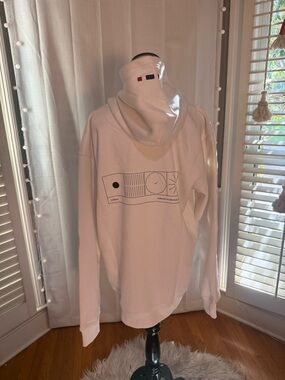 LayerZero Network Hoodie XXL White Crypto Blockchain Graphic Sweatshirt